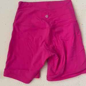 Lululemon hot pink biker short